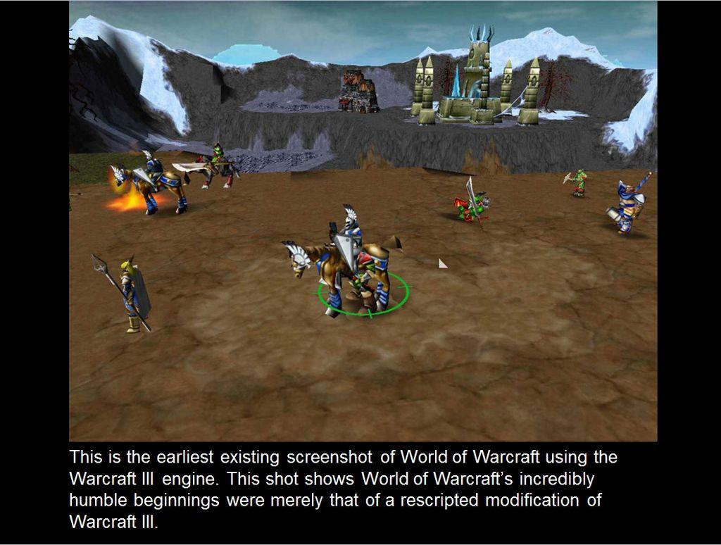 To je v bistvu prva slika World of Warcrafta, kjer je v uporabi še Warcraft 3 motorček.