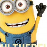 Funny-minion-saying-hello