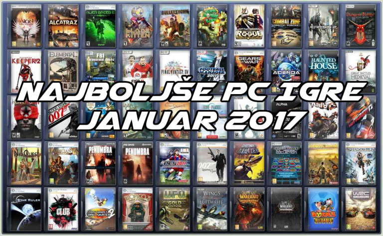 Lestvica najboljših PC iger – Januar 2017