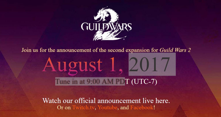 1. avgusta bo ArenaNet naznanil novo razširitev za popularno igro Guild Wars 2