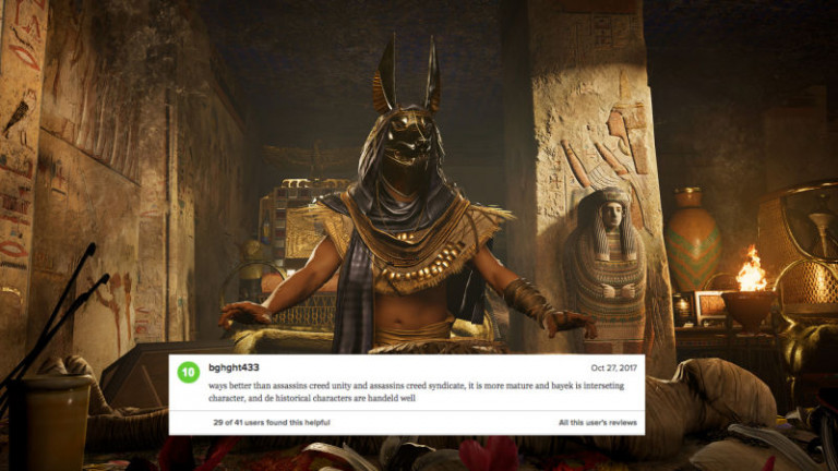 Assassin’s Creed Origins Metacritic poplavljen z lažnimi pozitivnimi opisi