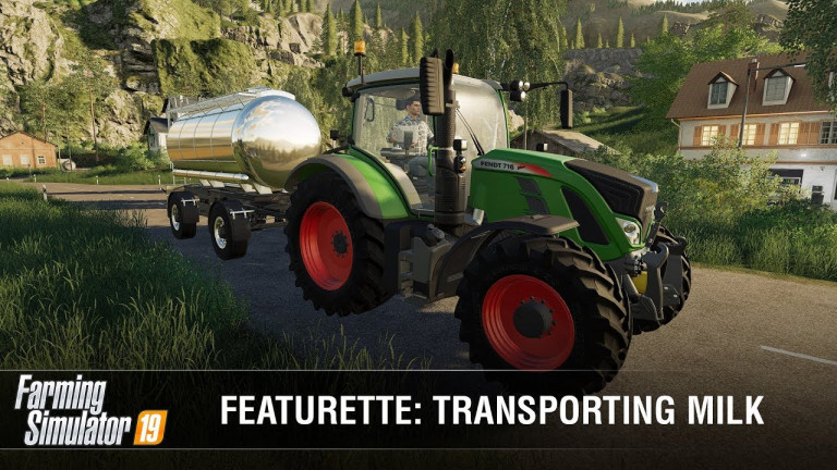 Farming Simulator 19 nam bo omogočal prevažanje mleka