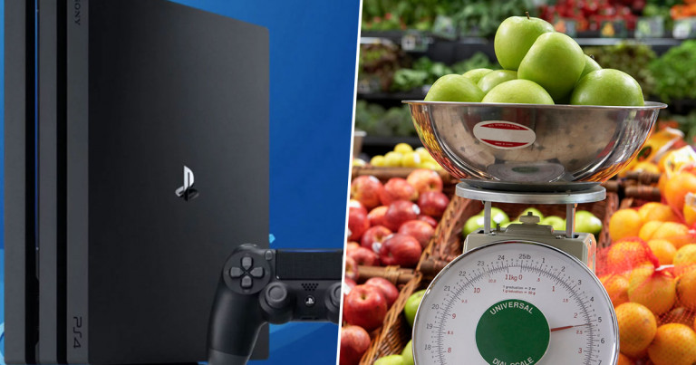 Tip stehtal PlayStation 4 na tehtnici za sadje in tako plačal za konzolo samo 9 €