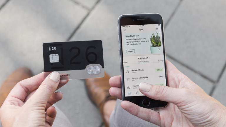 Spletna banka N26 omogoča pridobitev debetne kartice iz domačega naslonjača