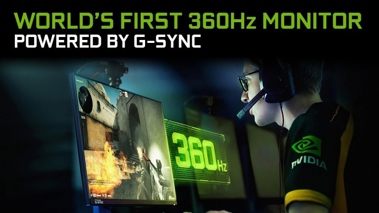 NVIDIA oznanila prve 360 Hz monitorje z G-Sync podporo