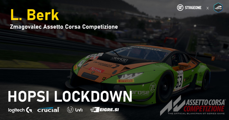 Prvi slovenski dirkaški turnir iz igre Assetto Corsa Competizione iz serije Lockdown več kot uspešen