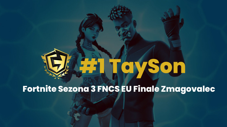 Slovenski Fortnite igralec TaySon zmagal turnir in postal bogatejši za 80 000 USD