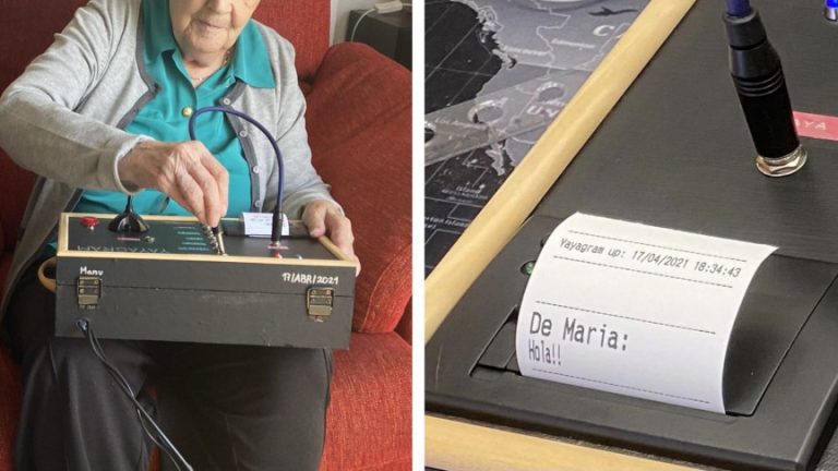 Iznajdljivi vnuk je za svojo babico zgradil unikaten telegram