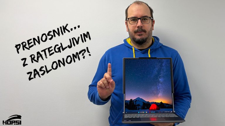 Testirali smo Lenovo prenosnik, ki lahko s stiskom gumba podvoji svoj zaslon