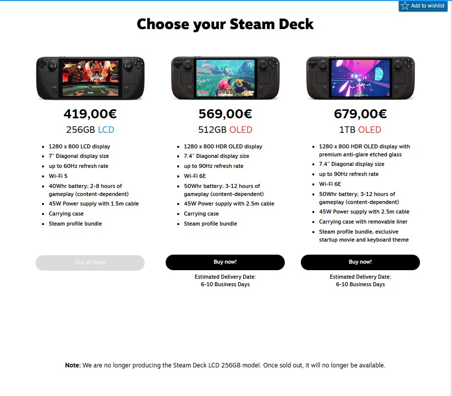 Valve ukinja proizvodnjo Steam Decka z LCD zaslonom